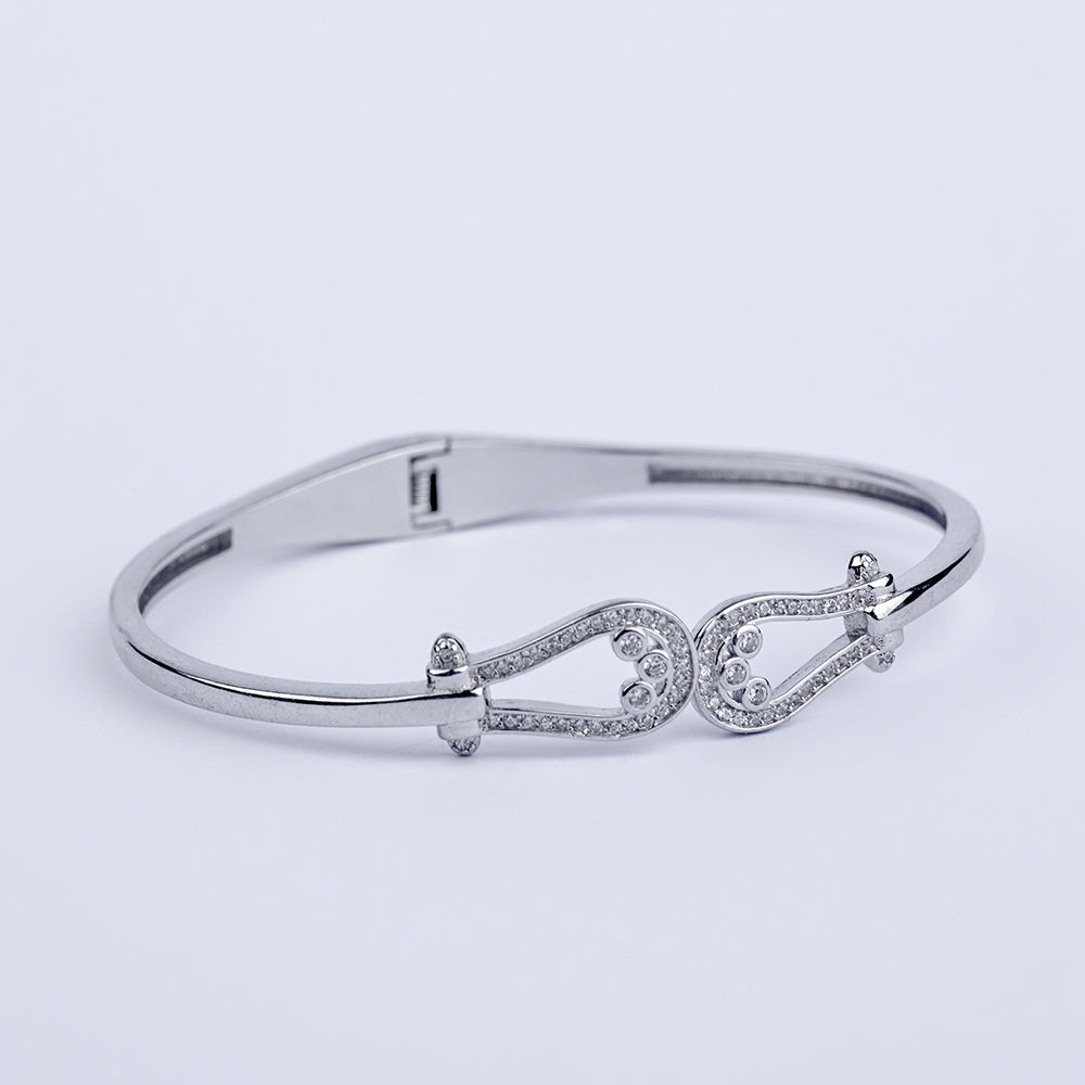 Small Diamond Platinum Bracelet